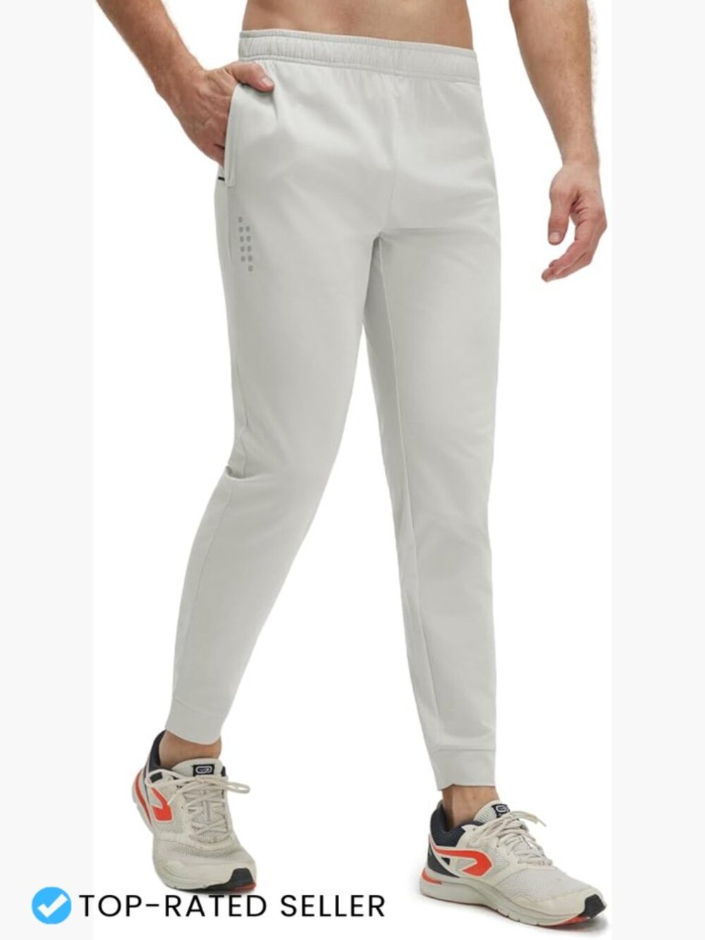 Golf Joggers for Men with Zipper Pockets Stretch Moisture Wicking Athletic